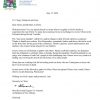 Welcome Home Letter from Archbishop Aymond Photo